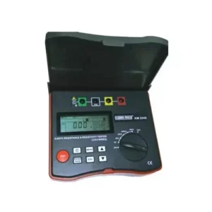 Kusam-Meco 2/3/4 Wire Digital Earth Resistance Tester With Soil Resistivity (20.9KΩ), KM 2040 – Electrical Testing Instrument