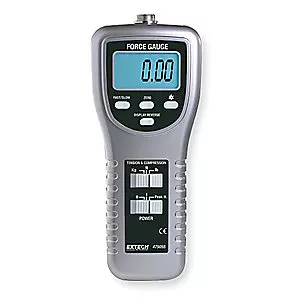 EXTECH Digital Force Gauge 220 Lb./100 Kg/980 N 5 Digit Backlit LCD Piece