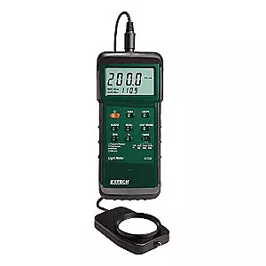 EXTECH Light Meter Tungsten/Daylight, Fluorescent, Sodium and Mercury