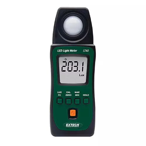Extech Light Meter LED w/NIST LT40, LT40-NIST