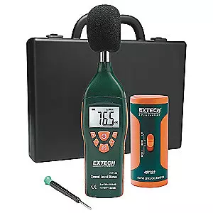EXTECH Digital Sound Level Meter Kit Fast/Slow 35 to 130 2000 Count LCD