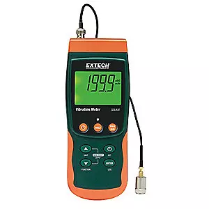 EXTECH Vibration Meter/Datalogger 100 hr. W Datalogging Proprietary Yes