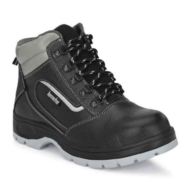 Kavacha S121 Pure Leather Black Steel Toe Work Safety Shoes