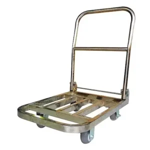 BIGAPPLE 150 Kg 48x72 cm Metallic Foldable Grid Platform Trolley