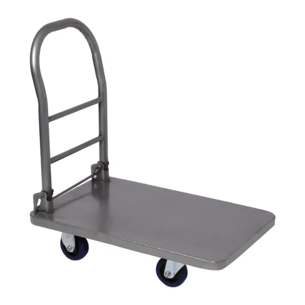 BIGAPPLE 150 Kg Iron Platform Trolley with SS Coating - TRLSPH