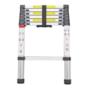 BIGAPPLE 7-Step 2.13 m Aluminium Folding Step Ladder - 150 Kg Capacity