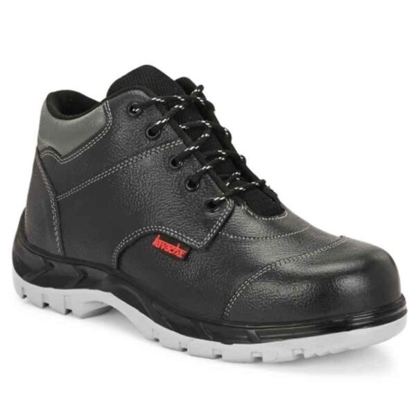 Kavacha S143 Leather Black Steel Toe Safety Shoe