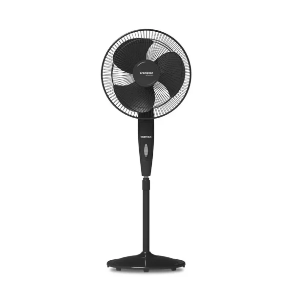 Crompton High Speed Torpedo Black 400 mm Pedestal Fan