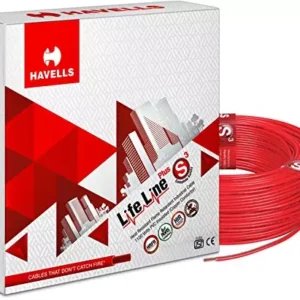 Havells Life Line Plus HRFR Copper House Wire, 1 Core 1100V - 90 m