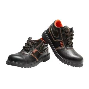Hillson Beston Black High-Ankle Reinforced Toe PVC Safety Shoes - UK 8