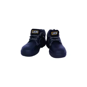 JCB Drone Black Leather Steel Toe Safety Shoes - UK 6 to 11