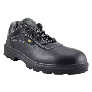 JCB Earthmover Black Leather Low-Ankle Steel Toe Safety Shoes - UK 6 to 11