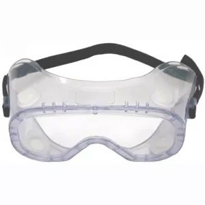 Karam ES009 Clear 3-1.2 White Frame Safety Goggle