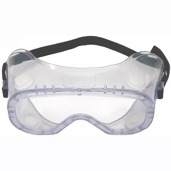 Karam ES009 Clear 3-1.2 White Frame Safety Goggle