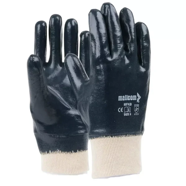 Mallcom MFKB Cut & Sewn Nitrile Safety Gloves - S to XL