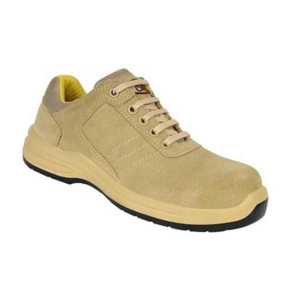 Allen Cooper AC-1581 Leather Composite Toe Camel Industrial Safety Shoes
