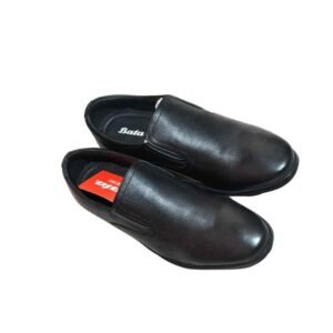 Bata Arena Genuine Leather Non Slip Black Formal Shoes