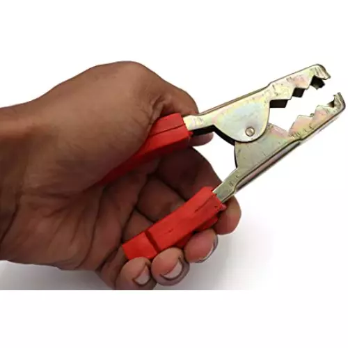 Rishabh Red & Black Crocodile Clip Set for Electrical Testing