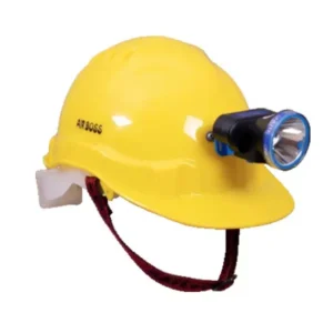 Safe Dot Airboss Yellow HDPE Safety Helmet with 10W LED Light & Ratchet