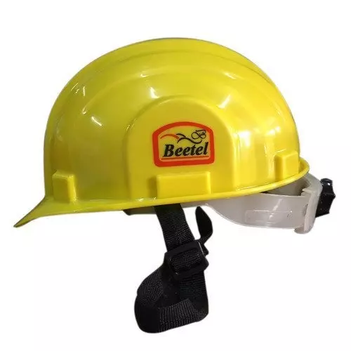 Safe Dot Beetal Yellow HDPE Safety Helmet with Ratchet & 4-Point Cradle - 300 g