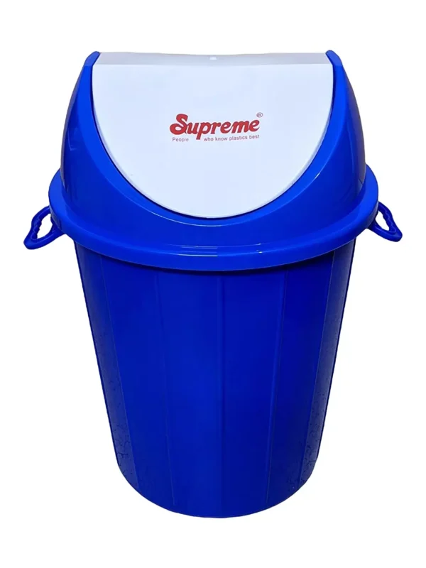 SUPREME 40 L Round Plastic Swing-Lid Waste Bin