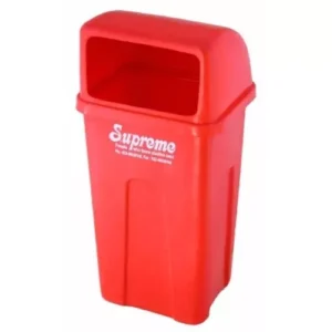 SUPREME 50 L Red Crafted Waste Bin