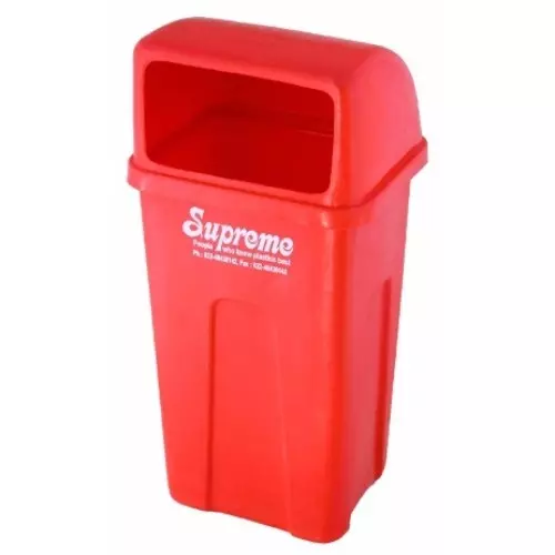 SUPREME 50 L Red Crafted Waste Bin