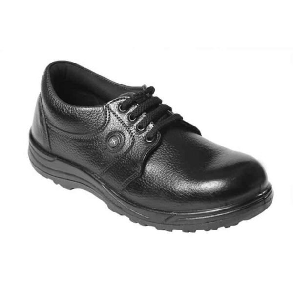 JK Steel JKPB077BLK Leather Steel Toe Black Work Safety Shoes