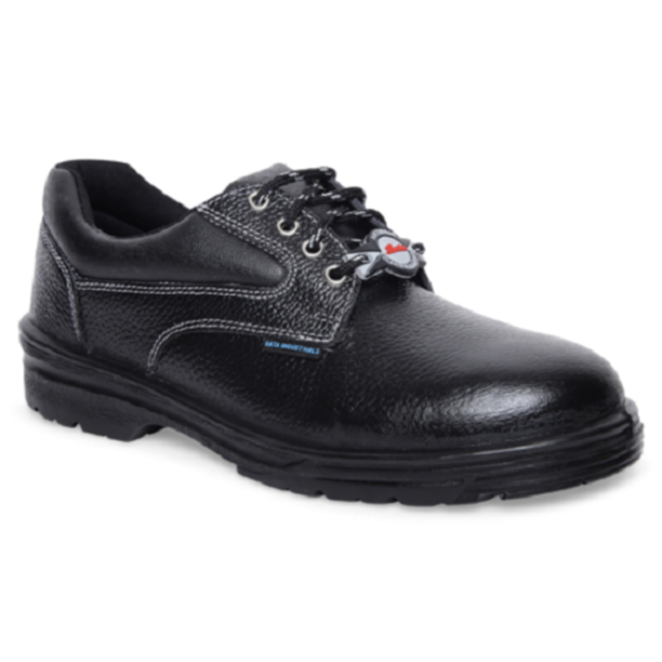 Bata Workforce Derby Leather Steel Toe Black Work Safety Shoes